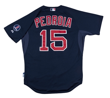 2013 Dustin Pedroia Game Used Boston Red Sox Navy Alternate Jersey Used on 5/31/2013 (MLB Authenticated)